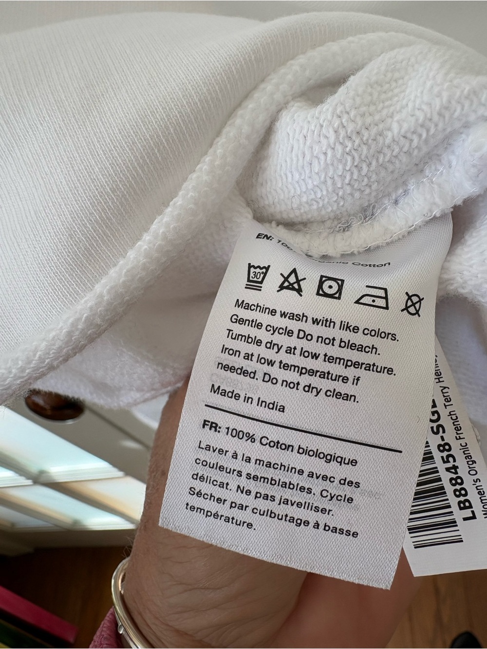 Quince organic French Terry White Henley sweatshirt - Picture 4 of 4